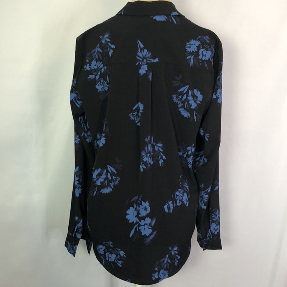 H & M Floral Long Sleeve Button Up Blouse Size 4 - Picture 6 of 12